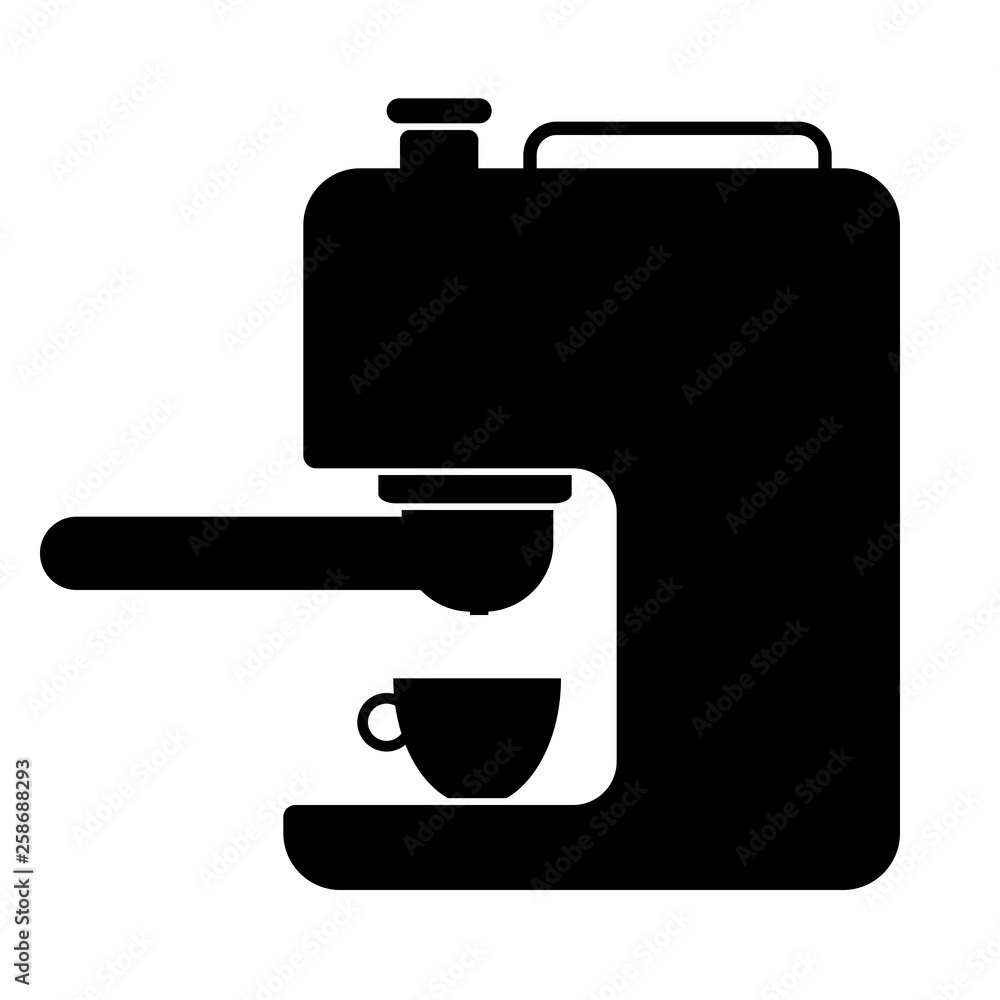 Coffee machine vector icon Coffee machine vector icon