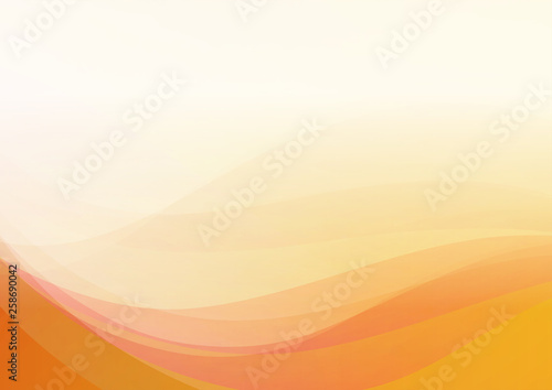 Abstract curved on yellow background