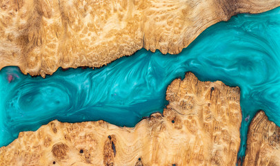 Casting epoxy resin Stabilizing Leza burl wood abstract art background texture