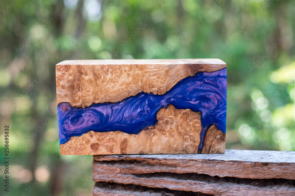 Casting epoxy resin stabilizing Leza Salao wood color abstract art  background Stock Photo | Adobe Stock