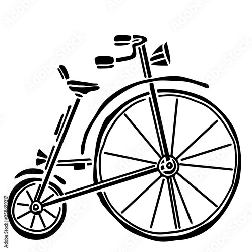 Vintage bicycle icon © nataleana