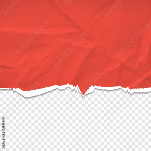 This is a red torn paper background.