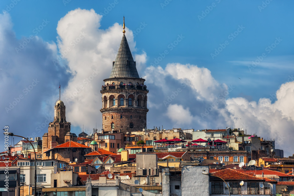 Galata Tower in City of Istanbul