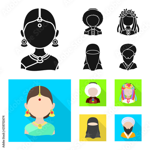 Vector illustration of imitator and resident symbol. Collection of imitator and culture stock vector illustration.
