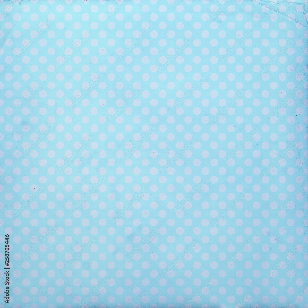 Vintage blue polka dot background Digital paper