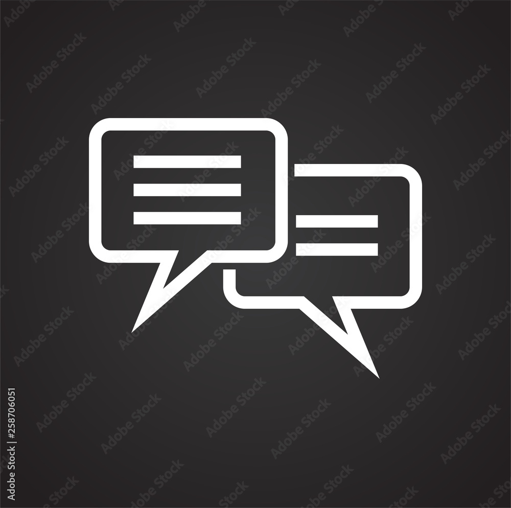 Text bubble icon on background for graphic and web design. Simple vector sign. Internet concept symbol for website button or mobile app. Text bubble icon on background for graphic and web design. Simple vector sign. Internet concept symbol for website button or mobile app.