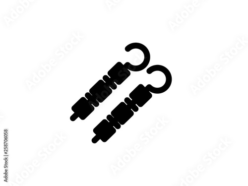 skewer glyph vector icon
