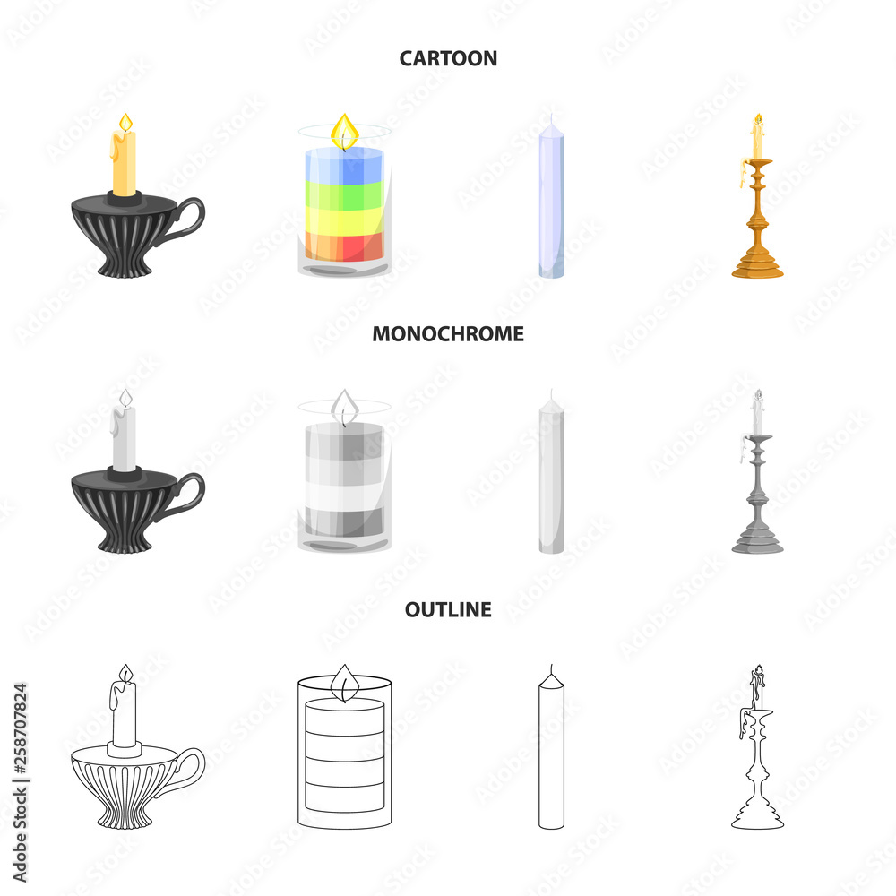 Vector illustration of relaxation and flame icon. Collection of relaxation and wax stock symbol for web. Vector illustration of relaxation and flame icon. Collection of relaxation and wax stock symbol for web.