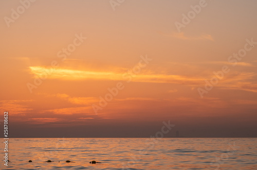 View of Sunset at Beach © Fahd