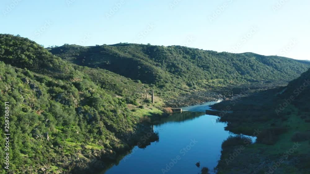Aerial View of the Pulo do Lobo Waterfall Aerial View of the Pulo do Lobo Waterfall