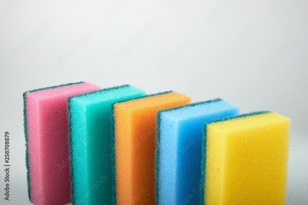 sponge for washing dishes on white background sponge for washing dishes on white background
