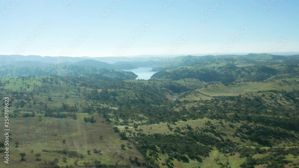Aerial View Green Rural Landscape Aerial View Green Rural Landscape