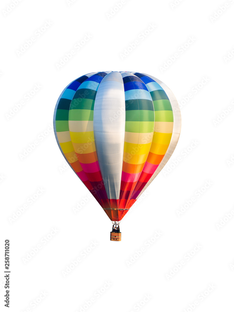 Naklejka premium hot air balloon isolated on white background