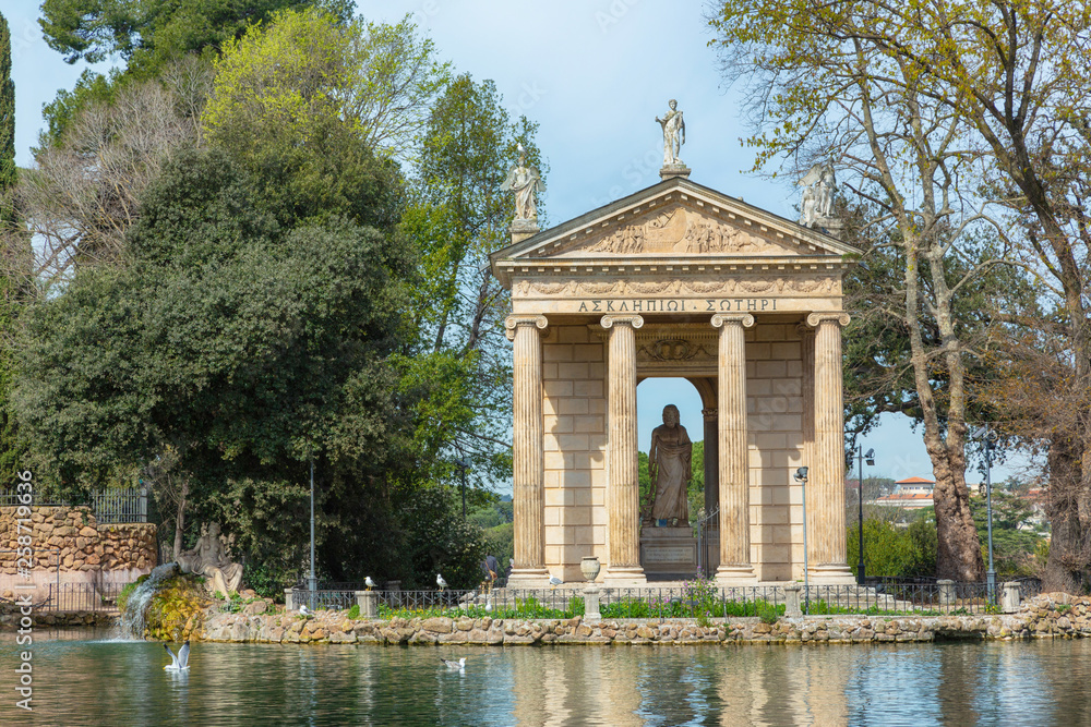 Temple of Aesculapius in Villa Borghese Temple of Aesculapius in Villa Borghese