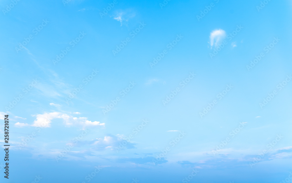 Obraz premium beautiful blue sky with white clouds background, Nature background