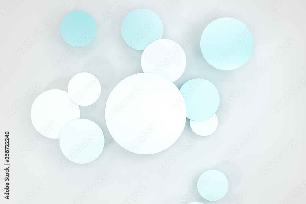 3d rendering, circle frame card template 3d rendering, circle frame card template
