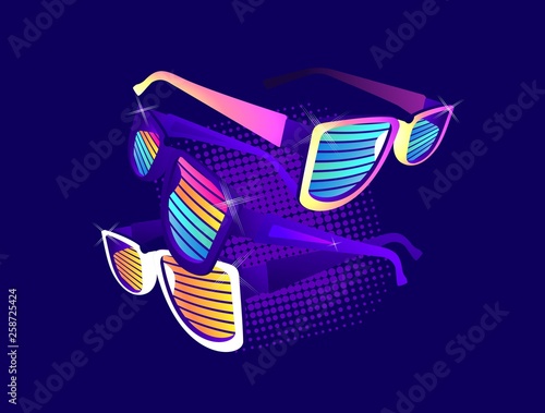 Set of retro sunglasses