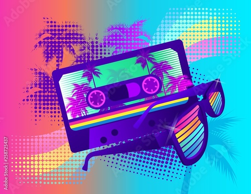 retro party wave