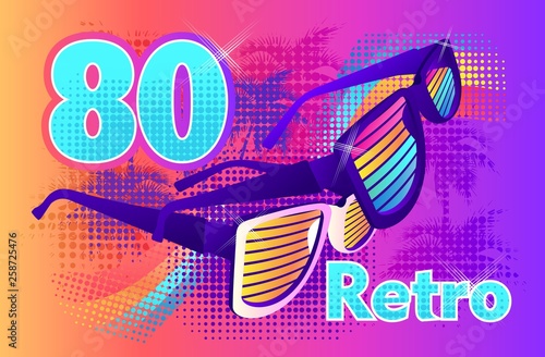 Set of retro sunglasses