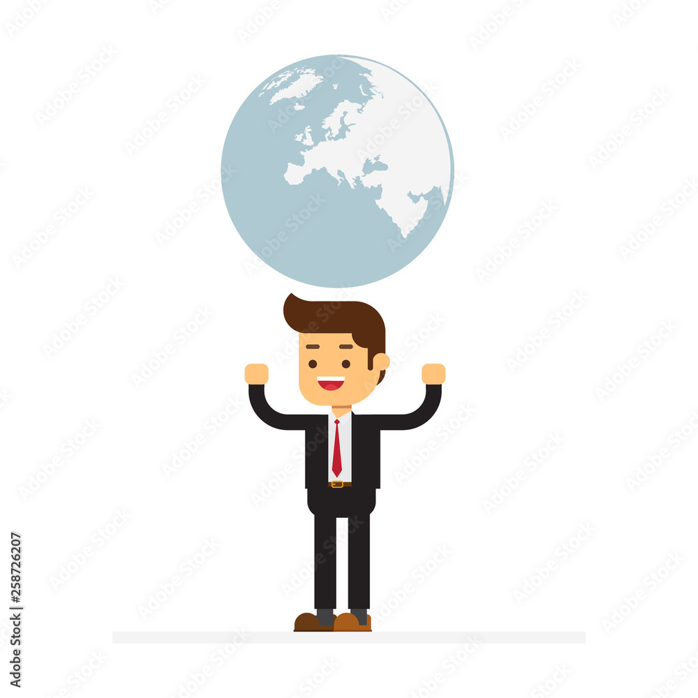 Businessmen occupy the world Businessmen occupy the world