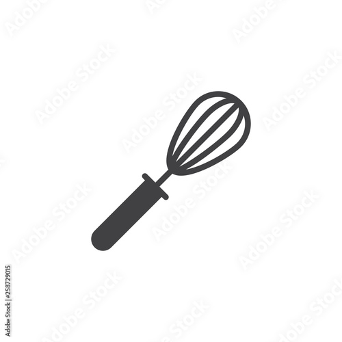 Kitchen wire whisk vector icon. filled flat sign for mobile concept and web design. Egg beater, mixer glyph icon. Symbol, logo illustration. Pixel perfect vector graphics