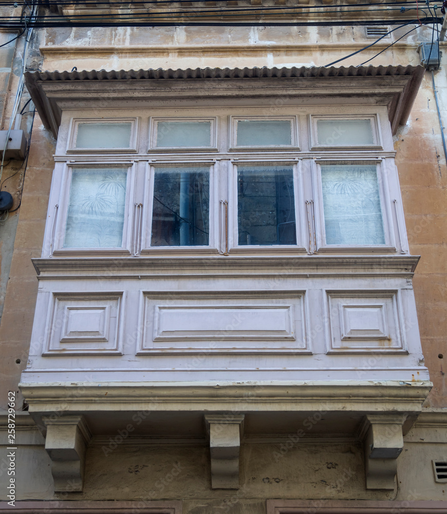 Traditional balcony window from Malta