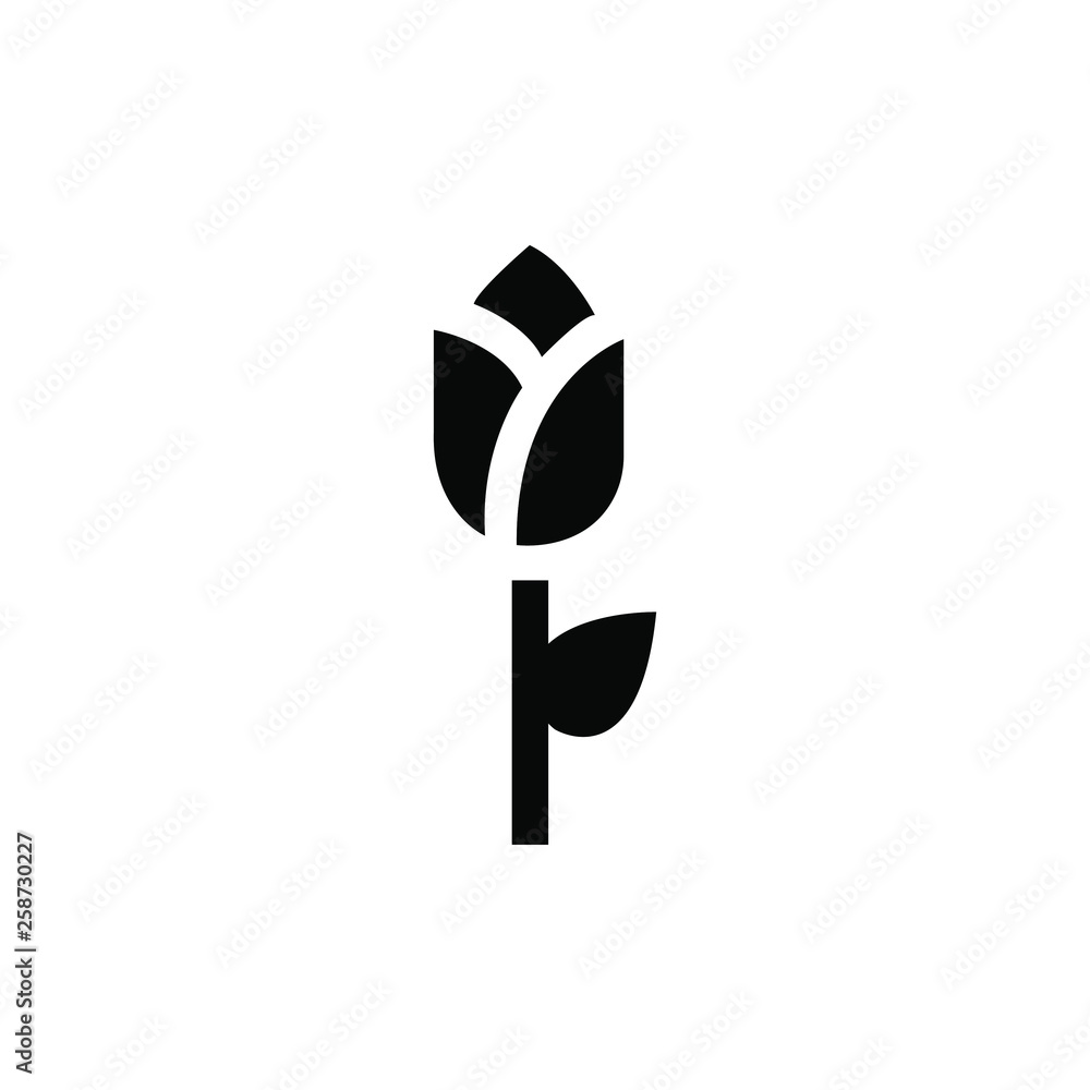 Fototapeta premium rose icon, rose symbol
