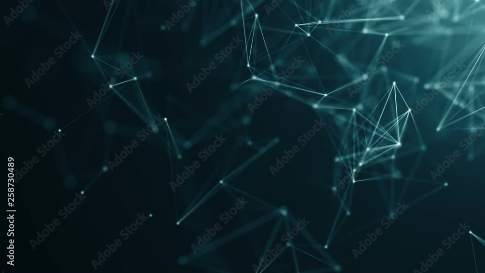 Abstract background with plexus network as data complex. Animation of seamless loop. Abstract background with plexus network as data complex. Animation of seamless loop.