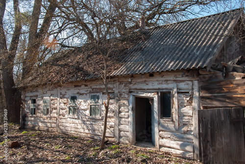 Old abandoned house in the Ukrainian village