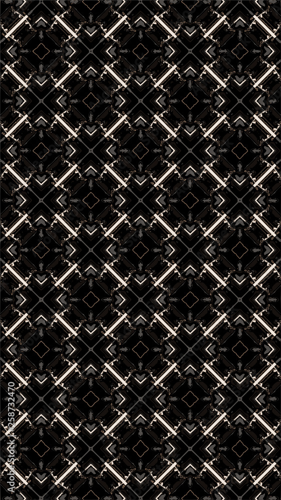 Fototapeta premium Ornate geometric pattern and abstract multicolored background