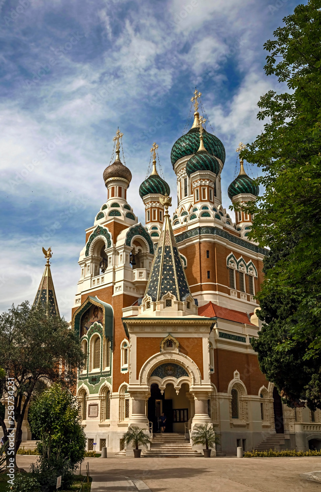 St.Micolas russian orthodox church. City of Nice, southern France