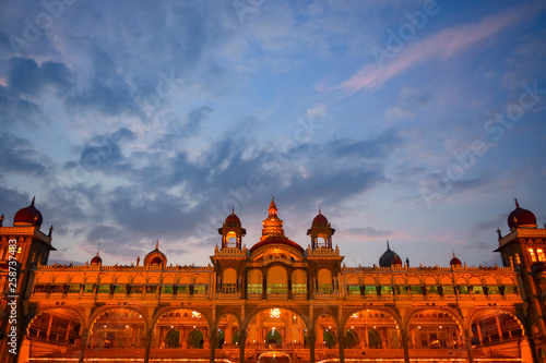 Mysore Palace lighting photo