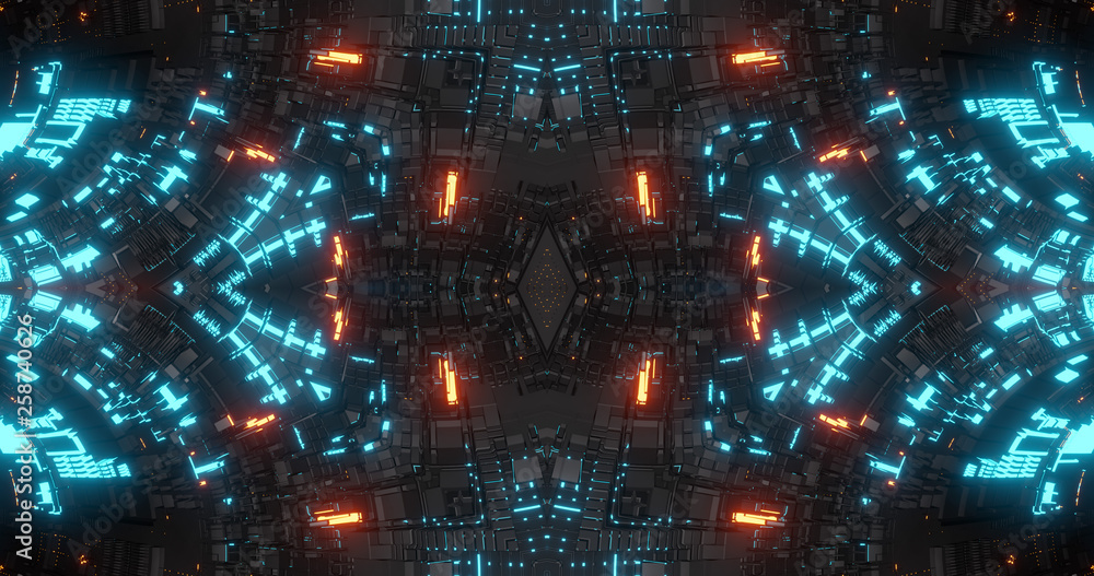 Abstract technology background, led and flickering particles. Animation of electric circuit signal with light glow and Bokeh. Futuristic concept. 3D render Abstract technology background, led and flickering particles. Animation of electric circuit signal with light glow and Bokeh. Futuristic concept. 3D render