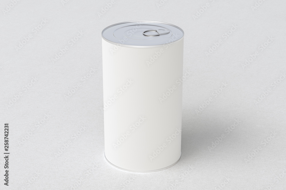 Blank tin can food container with easy open pull ring Blank tin can food container with easy open pull ring
