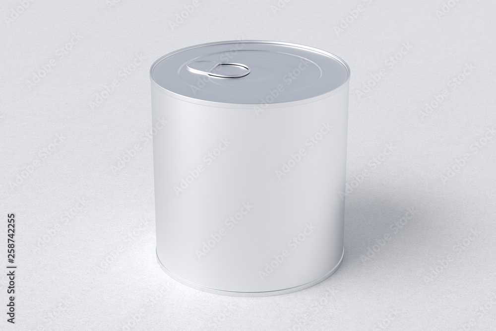 Blank tin can food container with easy open pull ring Blank tin can food container with easy open pull ring