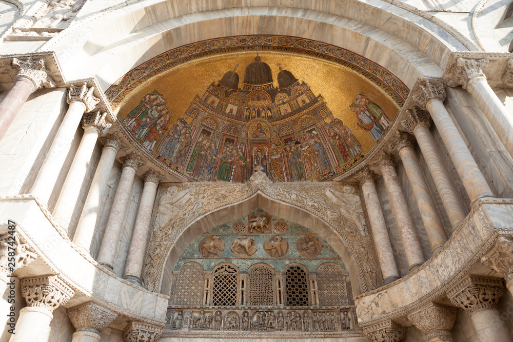 Mosaic of the translation of the body of Saint Mark Mosaic of the translation of the body of Saint Mark
