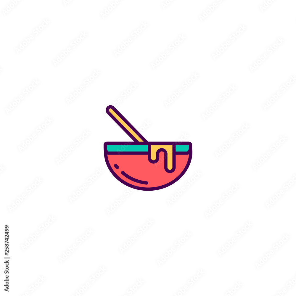 Bowl icon design. Gastronomy icon vector design Bowl icon design. Gastronomy icon vector design