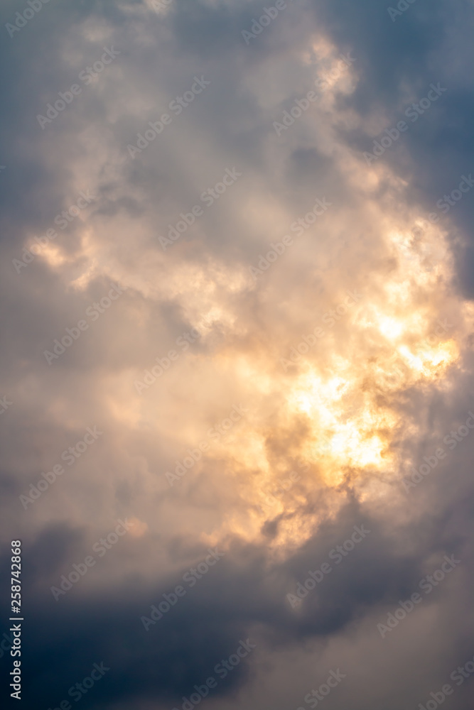 Abstract background, dark and stormy clouds.