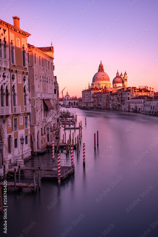 Venice in the setting sun