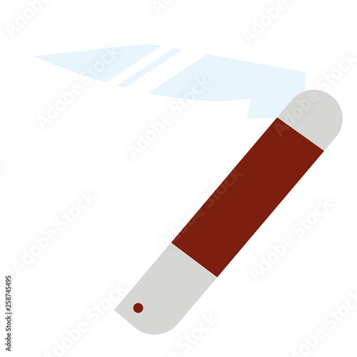 Jackknife flat illustration on white