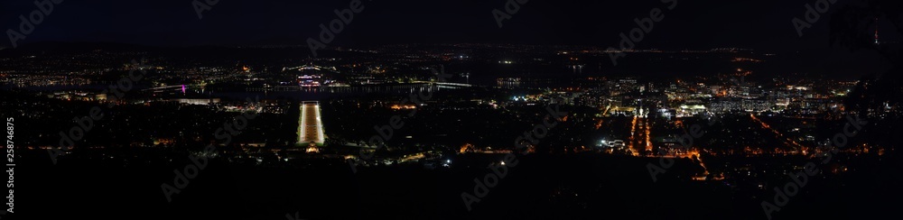 Canberra at night in hi resolution