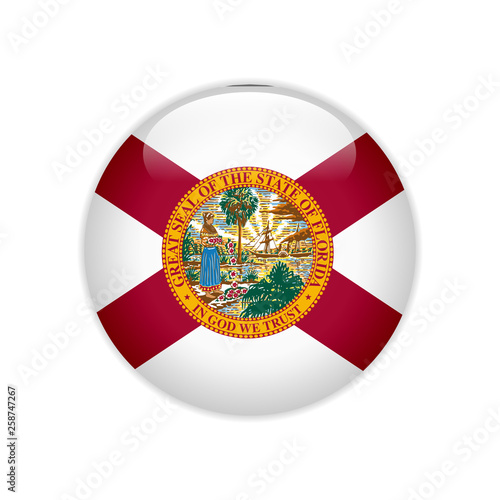 Flag Florida button