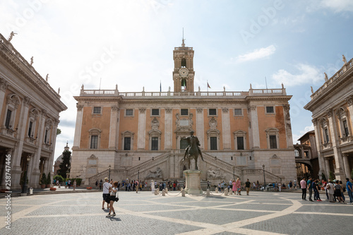 Panoramic view of Capitolium or Capitoline Hill is one of Seven Hills of Rome