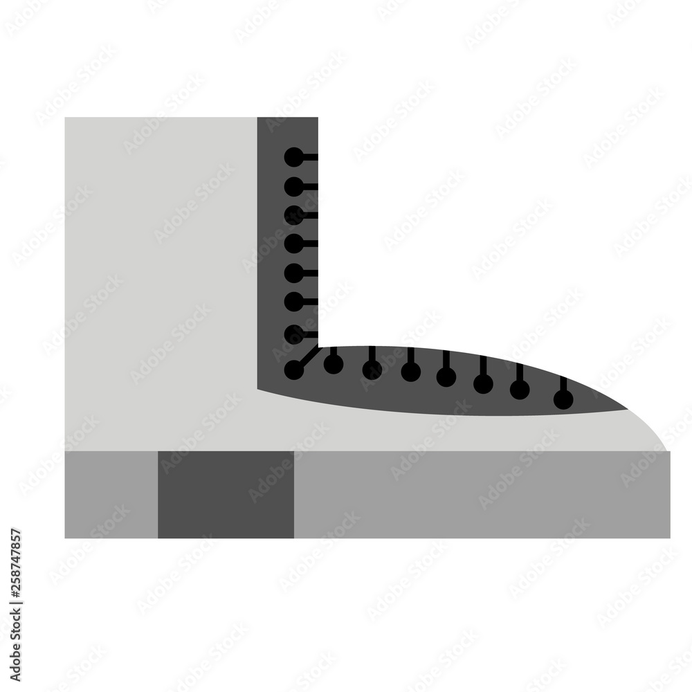 Boot flat illustration on white