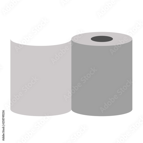 Toilet paper flat illustration on white