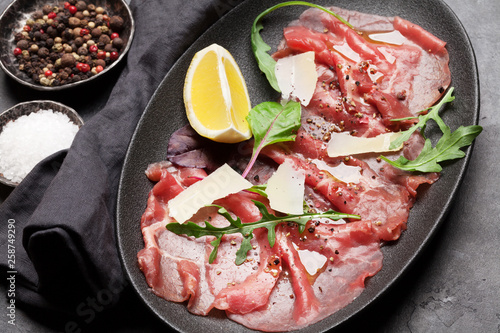 Marbled beef carpaccio