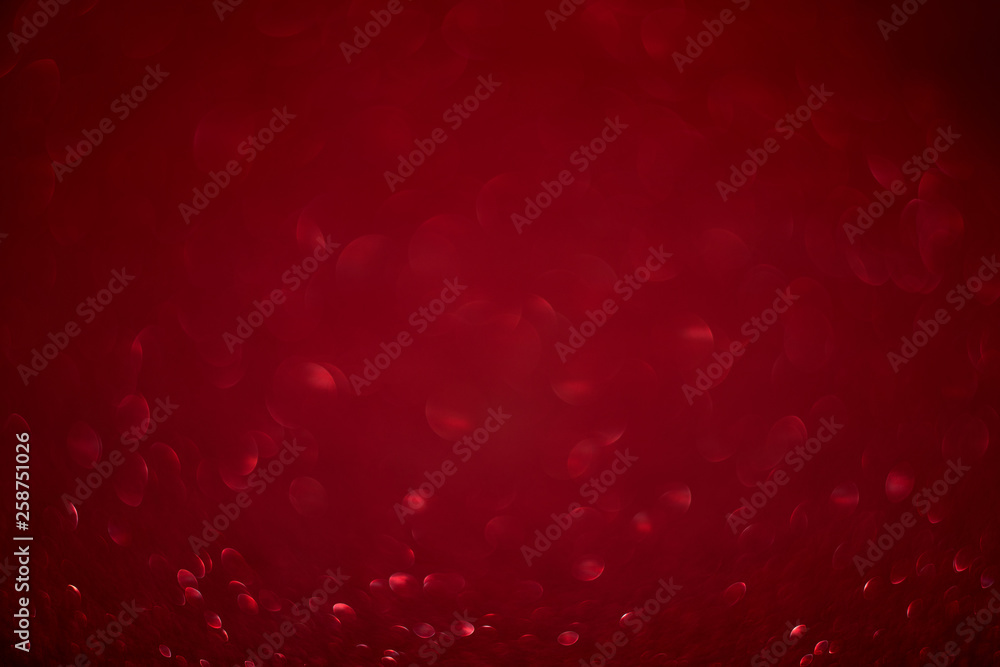 Red background image Blur bokeh Background concept