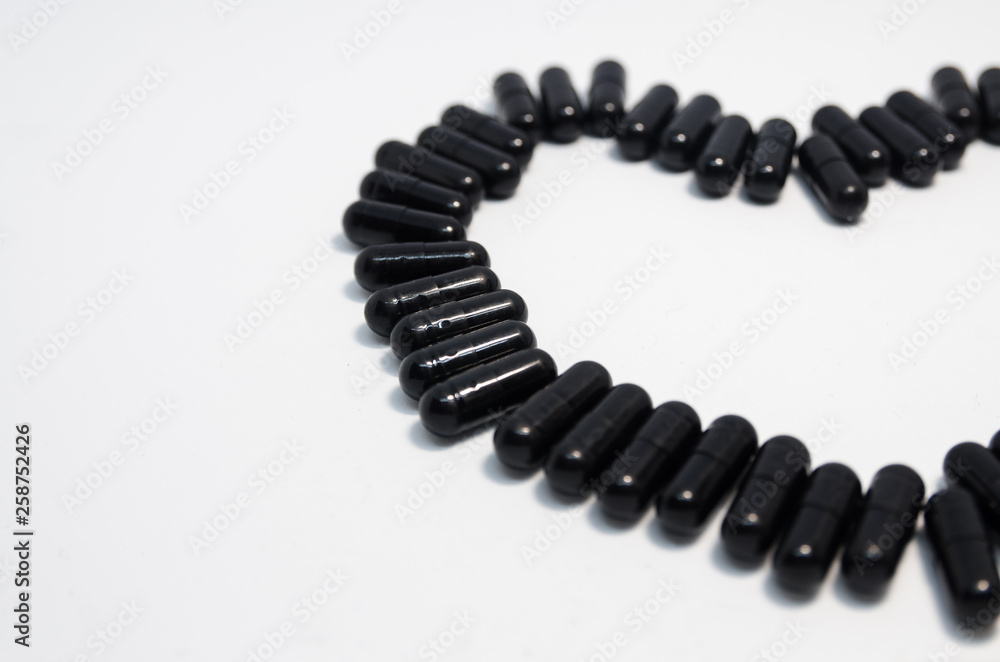 Obraz premium Medical black pills