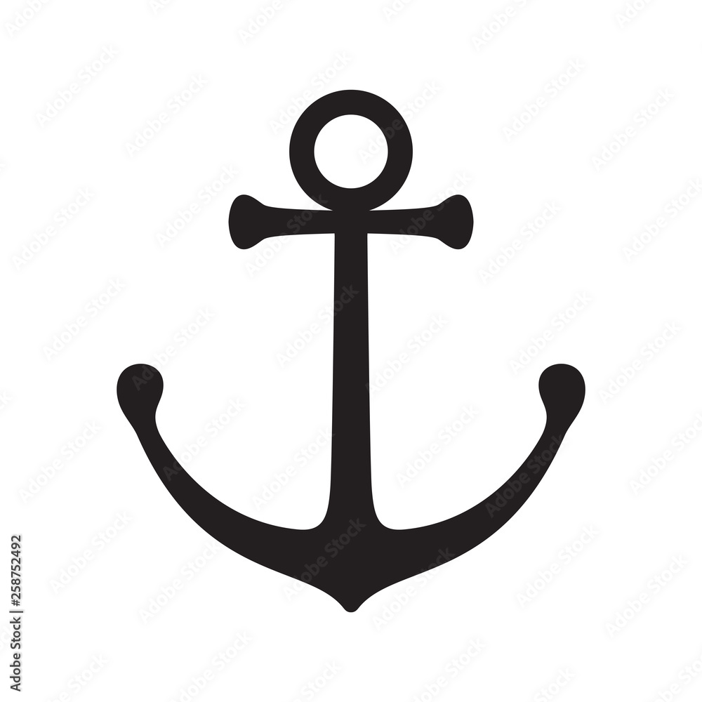 Anchor vector icon logo boat pirate helm maritime Nautical illustration simple symbol graphic Anchor vector icon logo boat pirate helm maritime Nautical illustration simple symbol graphic