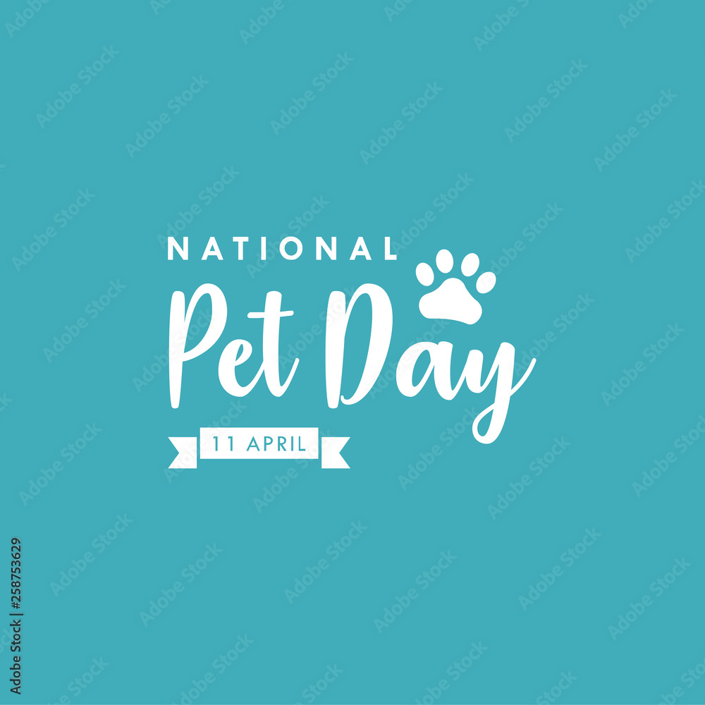 National Pet Day Vector Design Template